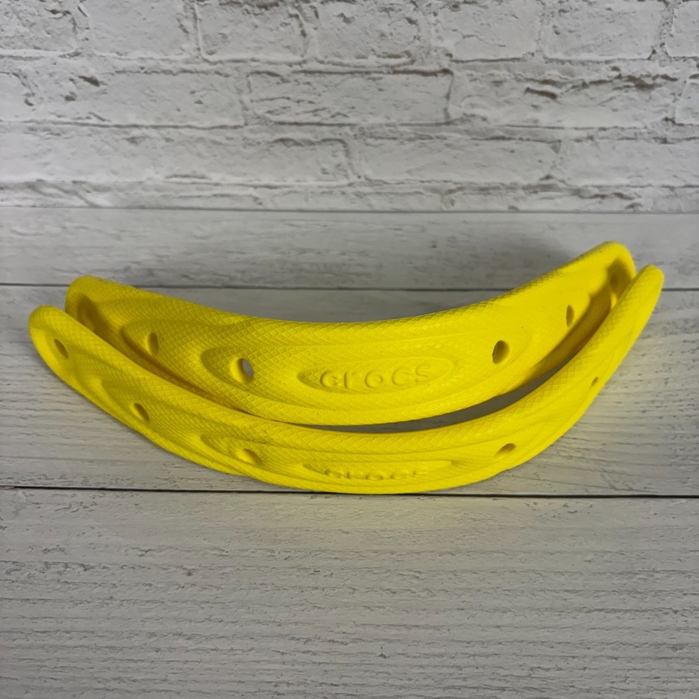 Crocs Over Puff Clogs Mens Straps Yellow NEW